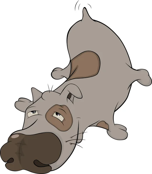 狩猟犬です。漫画 — ストックベクタ