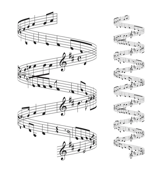 Музичні ноти персоналу — стоковий вектор
