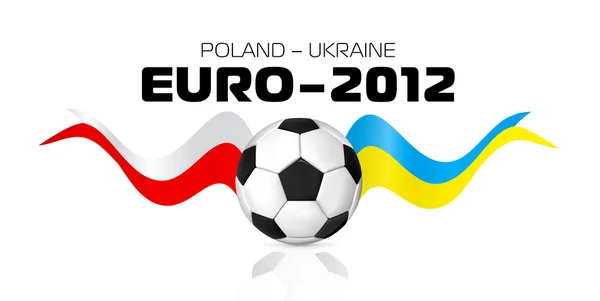 2012 Calcio Polonia Ucraina — Vettoriale Stock