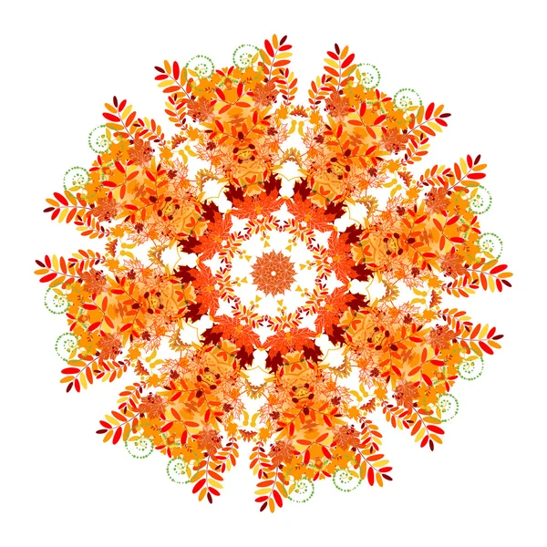 Patrón floral para su diseño, concepto de otoño — Archivo Imágenes Vectoriales