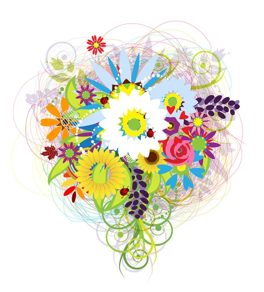 Floral μπουκέτο για το σχεδιασμό σας — Διανυσματικό Αρχείο