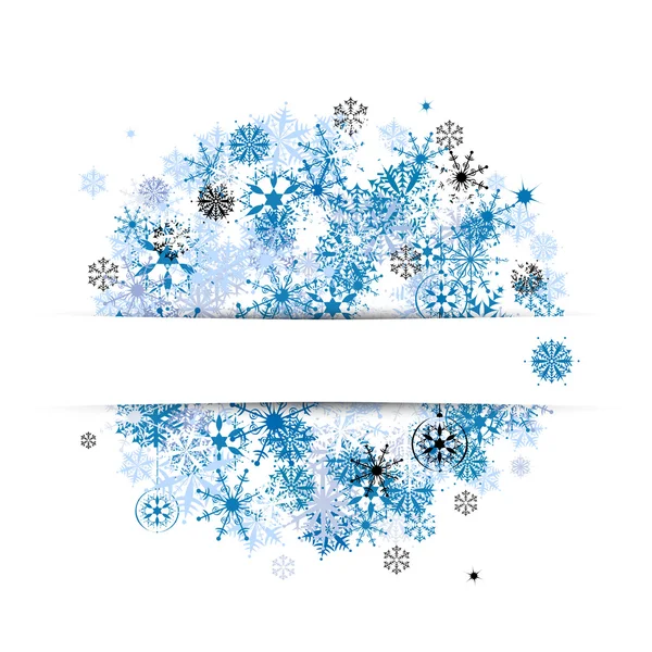 Bannière d'hiver avec place pour votre texte — Image vectorielle