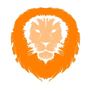 Sketch of lion's head for your design clipart