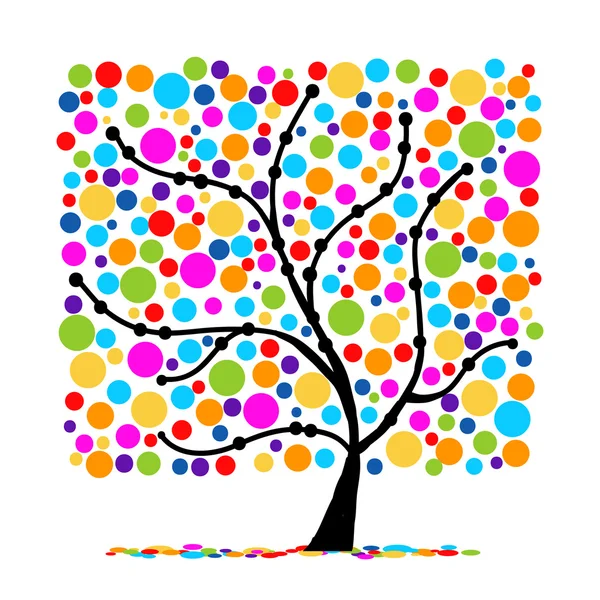 Abstracte grappig boom voor uw ontwerp — Stockvector