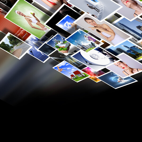 Screens with images flow