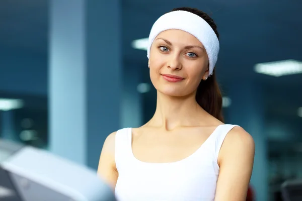 stock image Woman in sport wear doing sport in gym