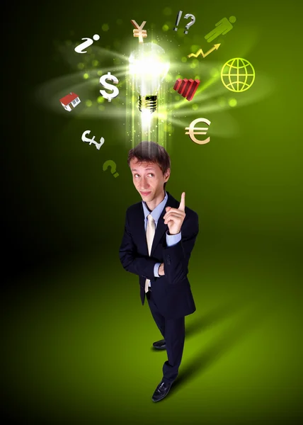 Creative and innovative bussiness man — Stock Photo, Image