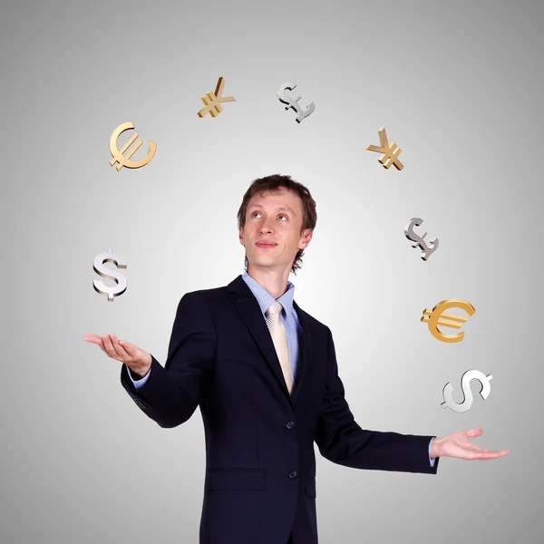 Collage on business and money theme — Stock Photo, Image
