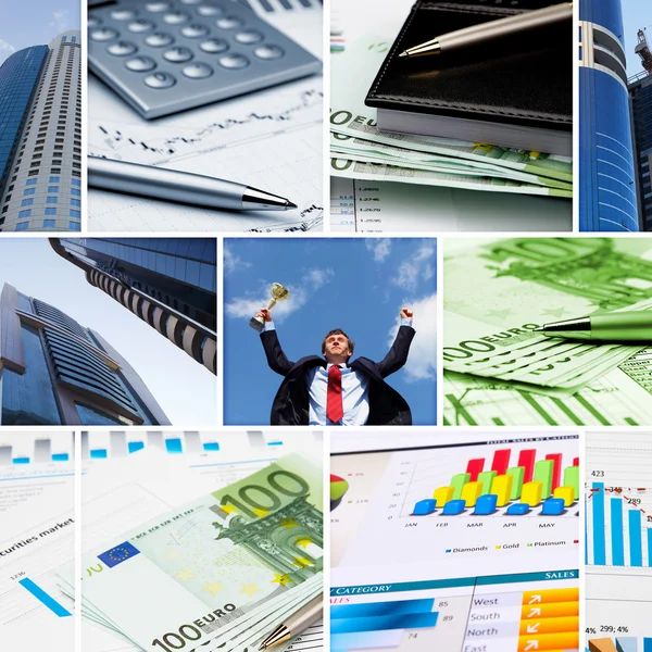 Фінансові та бізнес діаграми та графіки — стокове фото