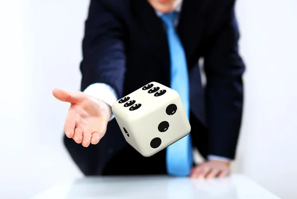 Dice as symbol of risk and luck — Stock Photo, Image