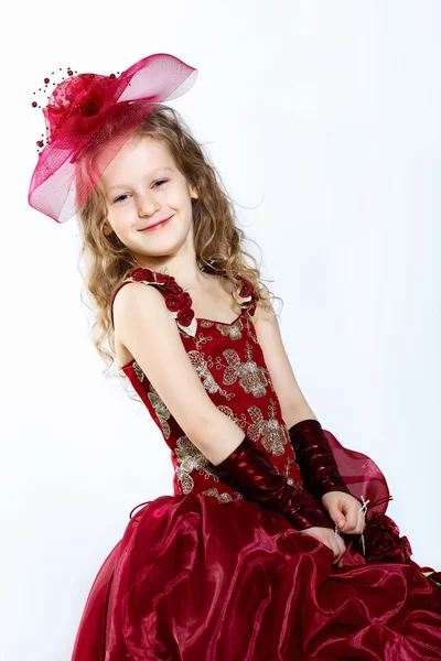 Güzel elbise, küçük kız — Stok fotoğraf