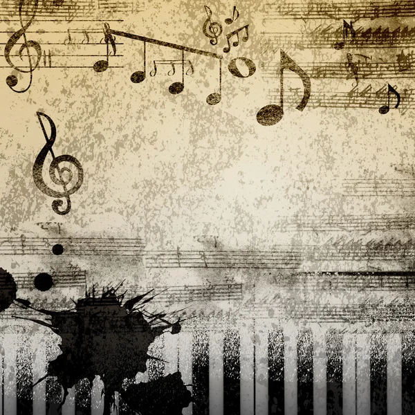 Music notes background — Stock Photo, Image