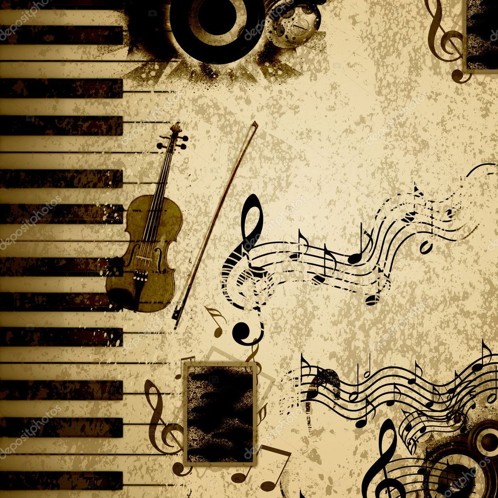  Music notes background Stock Photo SergeyNivens 10958662