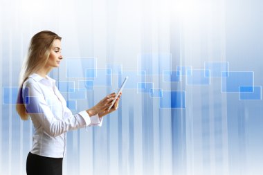 Business person and finance related background clipart