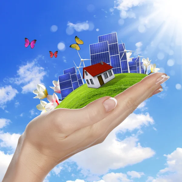 Ecology and safe energy — Stock Photo, Image