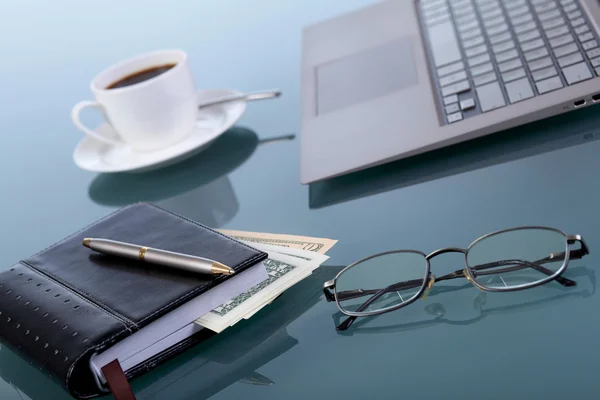 stock image Business papers on the work place