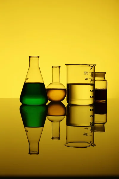 Rurki szklane chemia — Zdjęcie stockowe