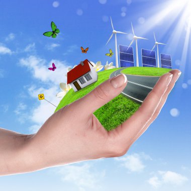 Ecology and safe energy clipart