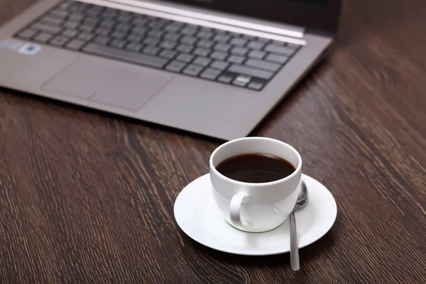 Coffee at business workplace — Stock Photo, Image