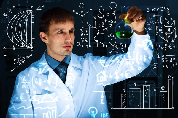 Young scientist in laboratory — Stock Photo, Image