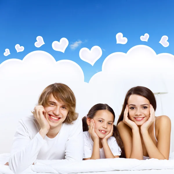Dreams of young family — Stock Photo, Image