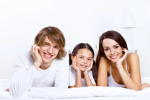 가정 에서의 가족 — 스톡 사진