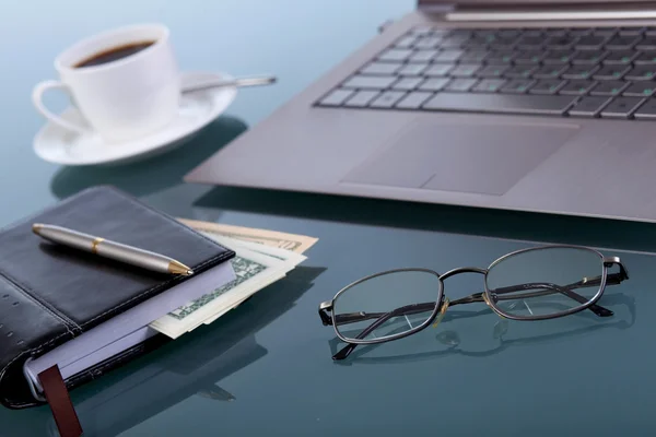 stock image Business papers on the work place