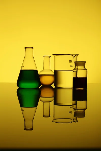 Tubos químicos de vidrio —  Fotos de Stock