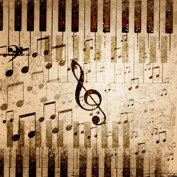Music notes background — Stock Photo, Image