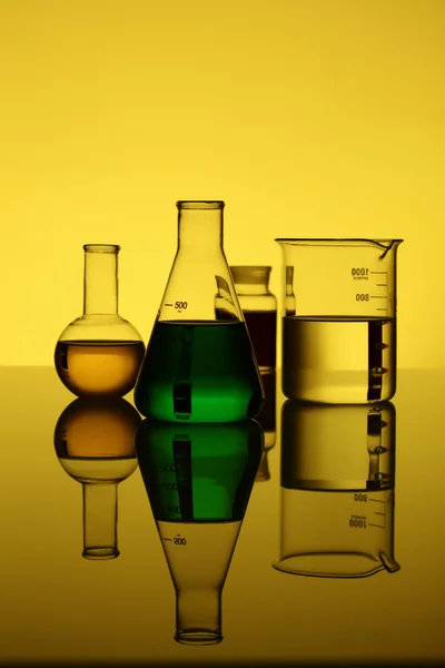Tubes de chimie du verre — Photo