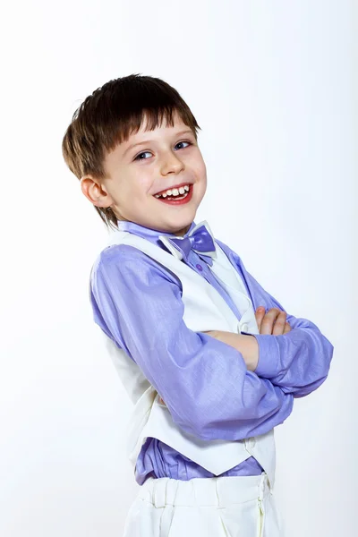 Porträtt av en liten pojke — Stockfoto