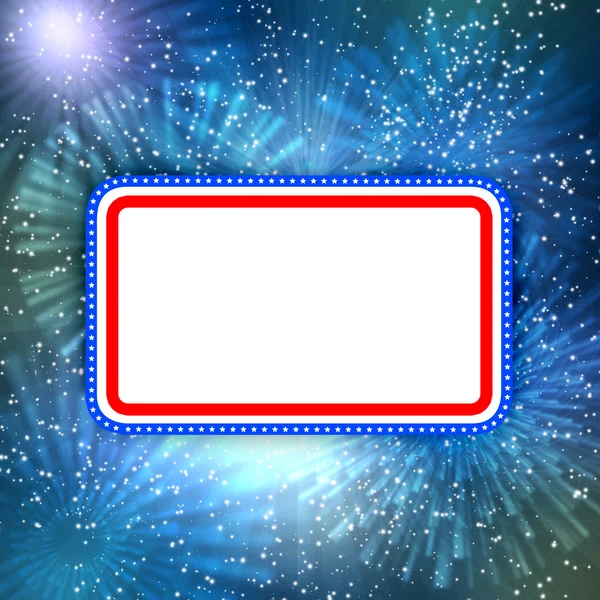 White blank background and fireworks — Stock Photo, Image