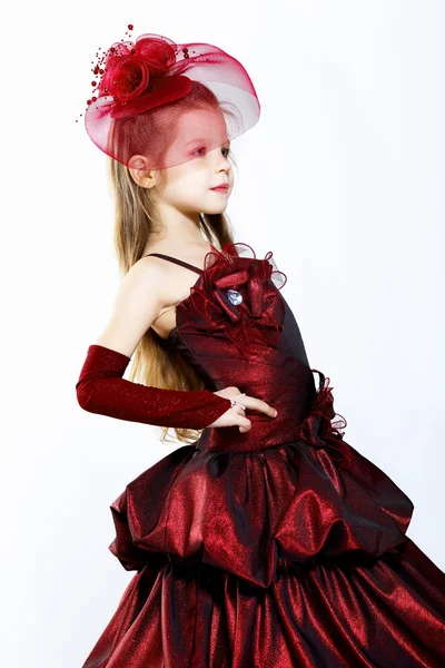Όμορφο φόρεμα κοριτσάκι — Φωτογραφία Αρχείου