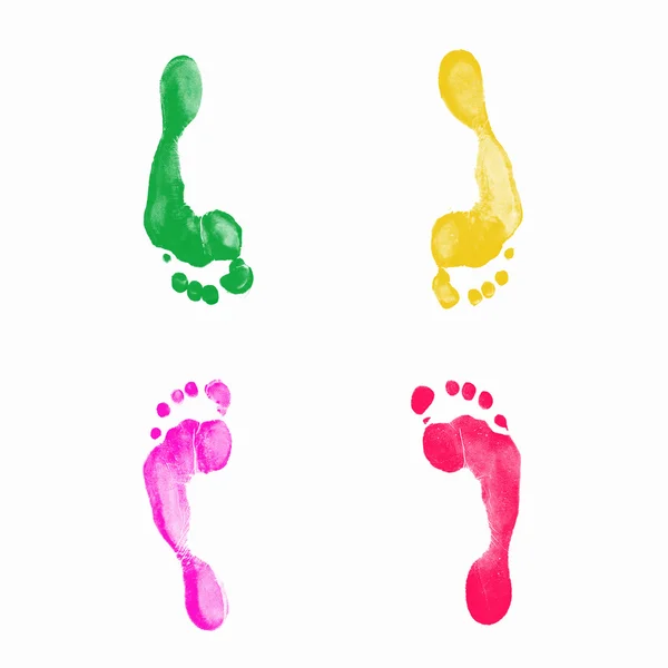 Afdrukken van menselijke voeten — Stockfoto