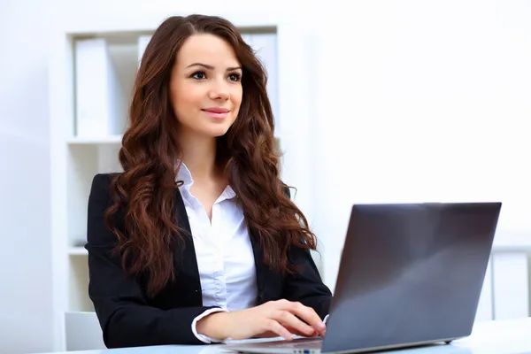 Young busines woman with notebook Royalty Free Stock Images