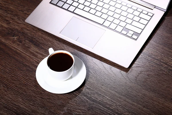 Caffè sul posto di lavoro — Foto Stock