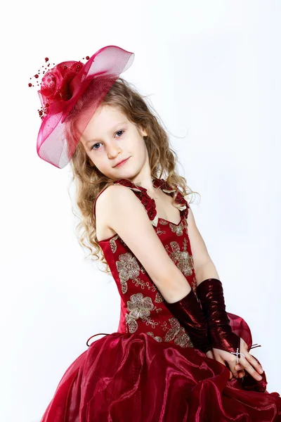 美しいドレスの少女 — ストック写真