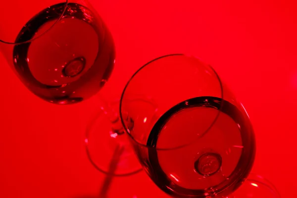Очки с вином — стоковое фото