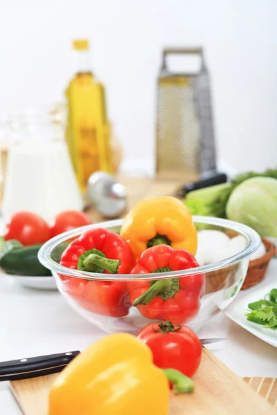 Alimentos frescos y saludables — Foto de Stock