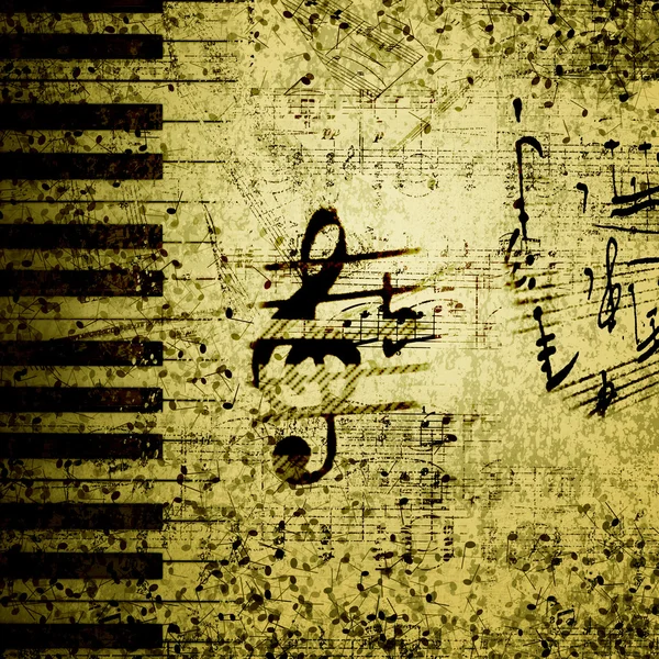 Μουσική υπόκρουση σημειώσεις — Φωτογραφία Αρχείου