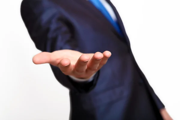 An empty hand of a businessman — Stock Photo, Image