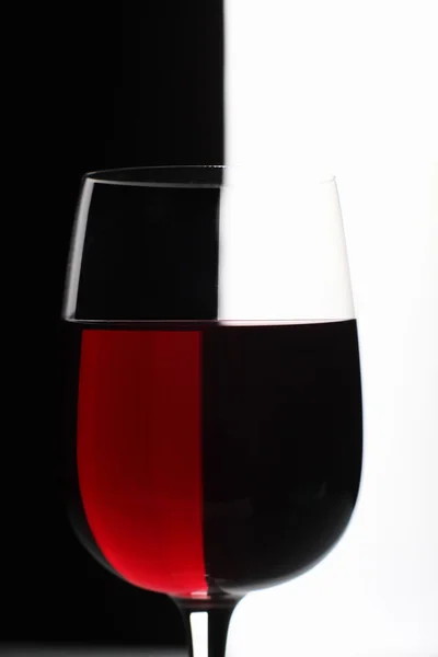Bril met wijn — Stockfoto