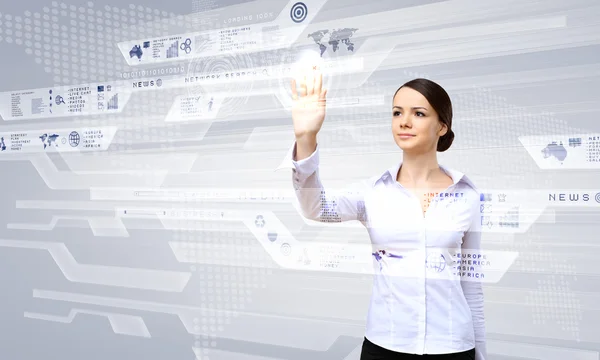 Tecnología virtual en los negocios — Foto de Stock