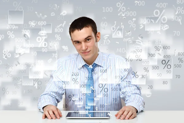 Business person and finance related background — Stock Photo, Image