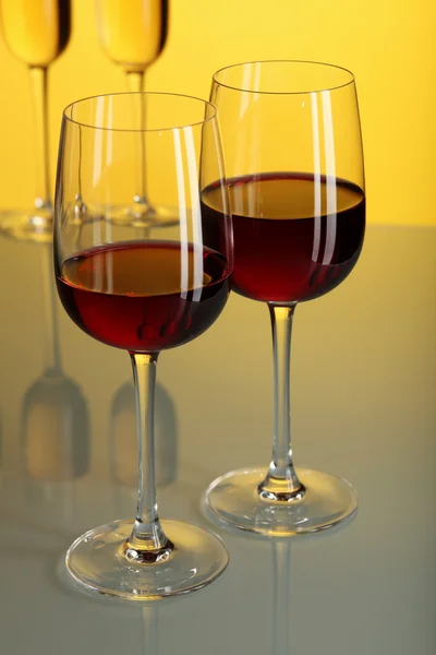 Ποτήρια με κρασί — Φωτογραφία Αρχείου