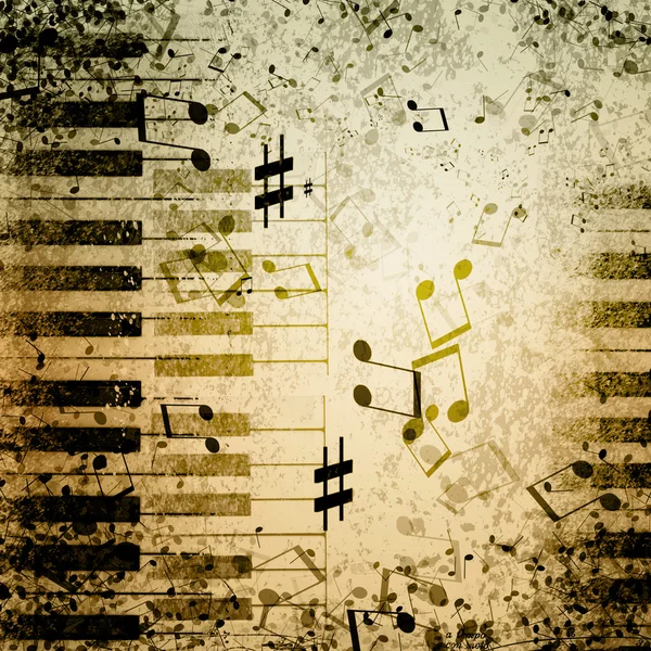 Muzyka notatki tło — Zdjęcie stockowe