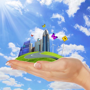 Ecology and safe energy clipart