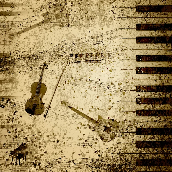 Music notes background — Stock Photo, Image