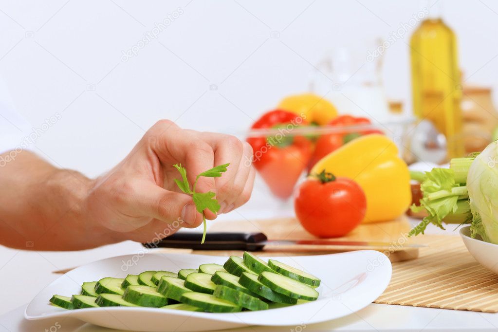 Fresh cut vegetables