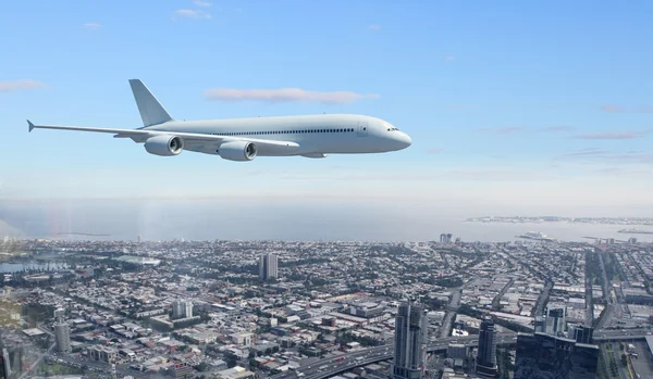 Stora passagerare flygplan — Stockfoto